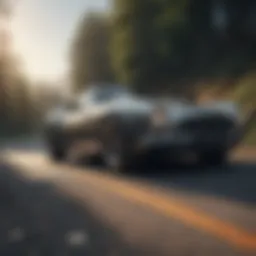 A skilled driver mastering sharp cornering techniques on a winding road