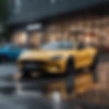 Various hardtop convertible models in a dealership