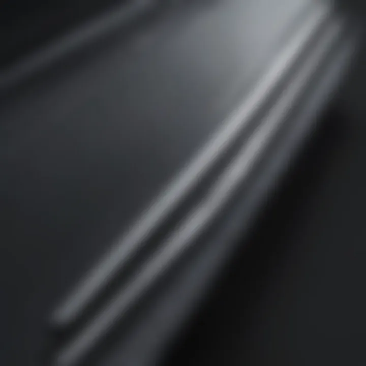 Close-up view of Rain-X Latitude Wiper Blades showcasing their sleek design and durability.