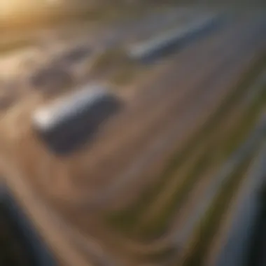 Aerial view of Baytown TX Raceway showcasing the track layout