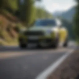 Mini Countryman ALL4 on a scenic road showcasing its performance