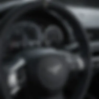 Close-up of the Aston Martin Vantage Prive's advanced dashboard technology