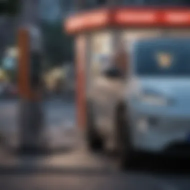 Energizing the Future: The Role of Charging Infrastructure A charging station for electric vehicles in an urban setting