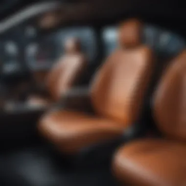 Car interior showcasing seat protector benefits