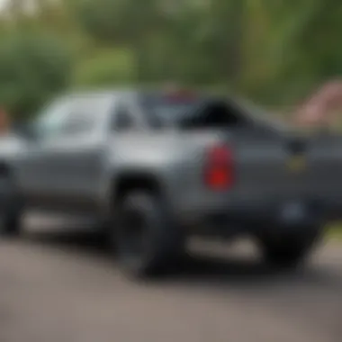 Hard folding tonneau cover on a Chevy Silverado