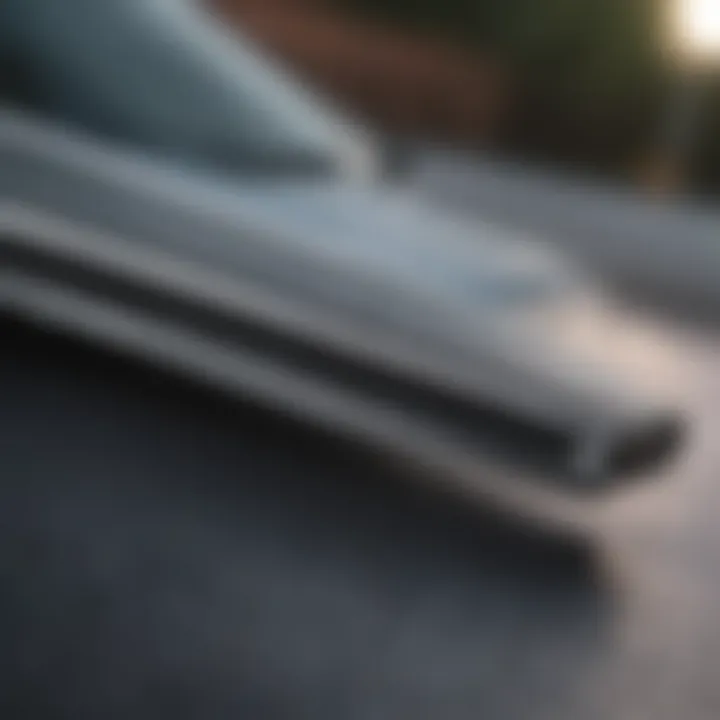 Close-up of Bosch wiper blade showcasing its advanced rubber technology