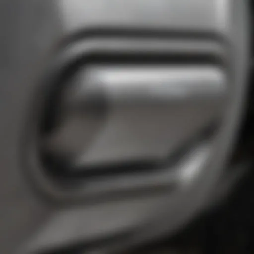 Close-up view of a Ford F250 catalytic converter shield showcasing its robust design