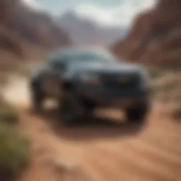 Chevrolet Colorado Diesel on a rugged terrain