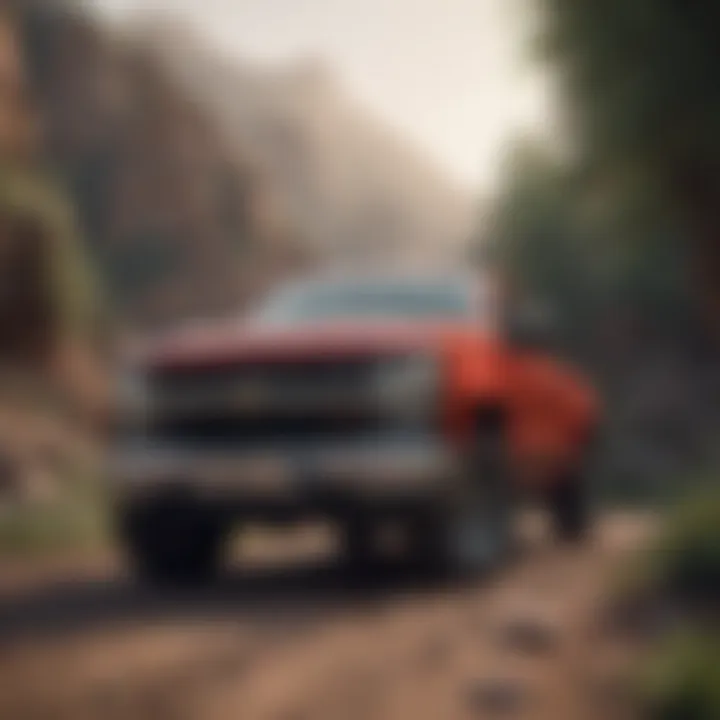 Chevy Silverado Retro Package on rugged terrain