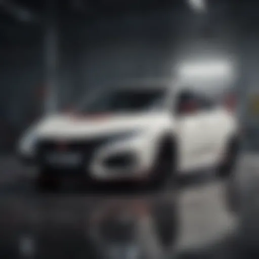 Sleek exterior design of the 2022 Honda Type R showcasing its aerodynamic lines