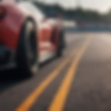 Close-up of a challenging corner at the Miami GP track