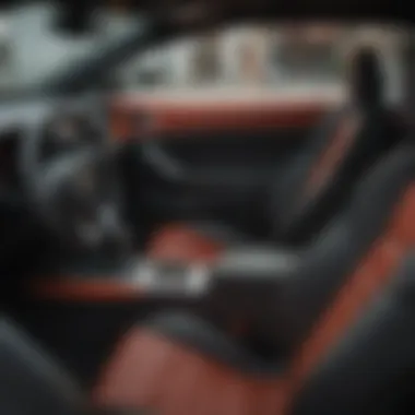 Interior layout of the 2014 Camaro RS Convertible highlighting technology features