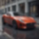 Sleek exterior design of the 2014 Jaguar F-Type showcasing its aerodynamic lines