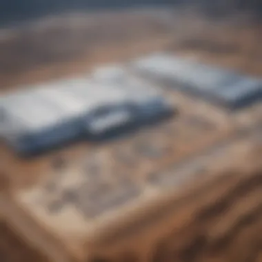 An aerial view of the Tesla Gigafactory highlighting the expansive manufacturing area