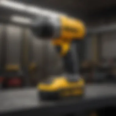 DeWalt 20V cordless buffer showcasing its sleek design and ergonomic features.