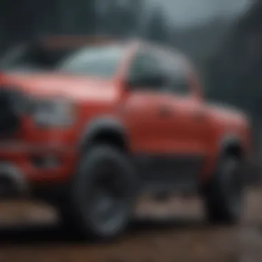 Side profile of Dodge Ram Rebel emphasizing its unique specifications