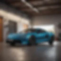 Wireless camera overlooking a garage