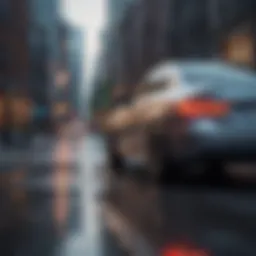 A sleek and stylish affordable car parked on a city street