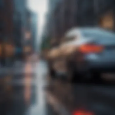 A sleek and stylish affordable car parked on a city street