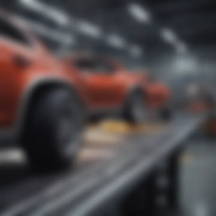 Automotive assembly line utilizing air compressors