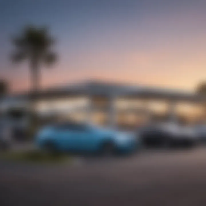 Exterior view of Bates RV dealership in Venice, Florida