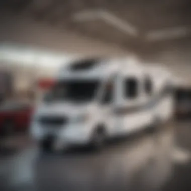 Showroom showcasing diverse RV models at Bates RV