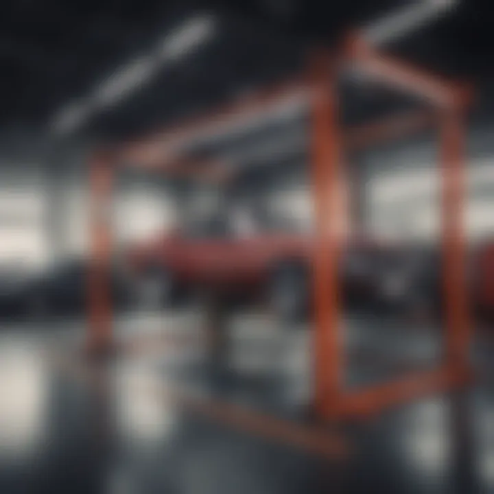 Different types of car lifts displayed side by side, emphasizing their unique features and designs.