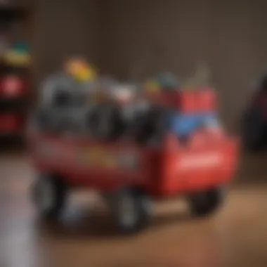 Radio Flyer wagon filled with toys, demonstrating its storage capacity