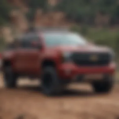 Chevy Silverado Callaway Edition in action on rugged terrain, emphasizing its off-road capabilities