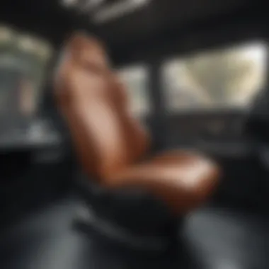 Luxurious truck interior featuring ergonomic seating designed for long drives.