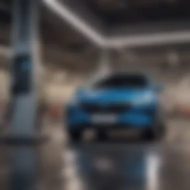 Charging Ahead: Infrastructure for Hyundai's EVs Hyundai electric car charging station