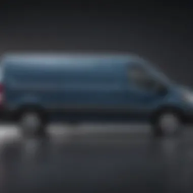 Side profile of Ford Transit van