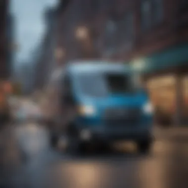 Ford Transit van in urban setting