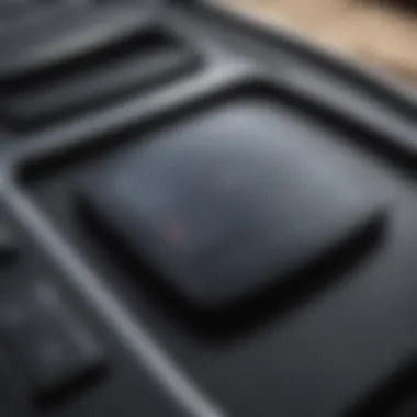 Close-up of a sunroof control panel