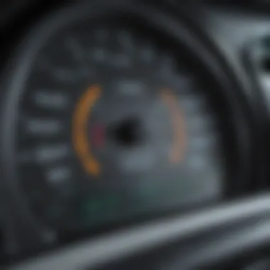 Comprehensive Vehicle Metrics Dashboard A detailed dashboard of an auto diagnostic software displaying various vehicle metrics