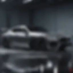 Acura vehicles on display at a Detroit auto show