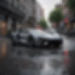 Avantador SV in a sleek urban environment