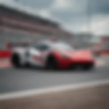 Drivers competing fiercely during a COTA GP race