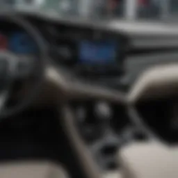 Interior view of Toyota Camry showcasing EV mode controls