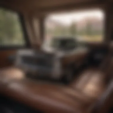 Luxurious interior of the Grand Wagoneer showcasing premium materials and design