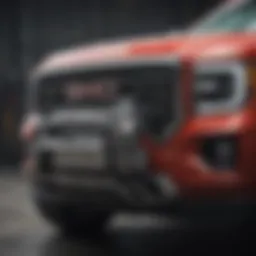 Powerful GMC Sierra engine showcasing horsepower