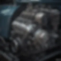 A vintage Detroit Diesel engine showcased in a classic pickup truck