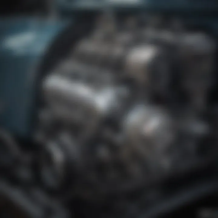 A vintage Detroit Diesel engine showcased in a classic pickup truck