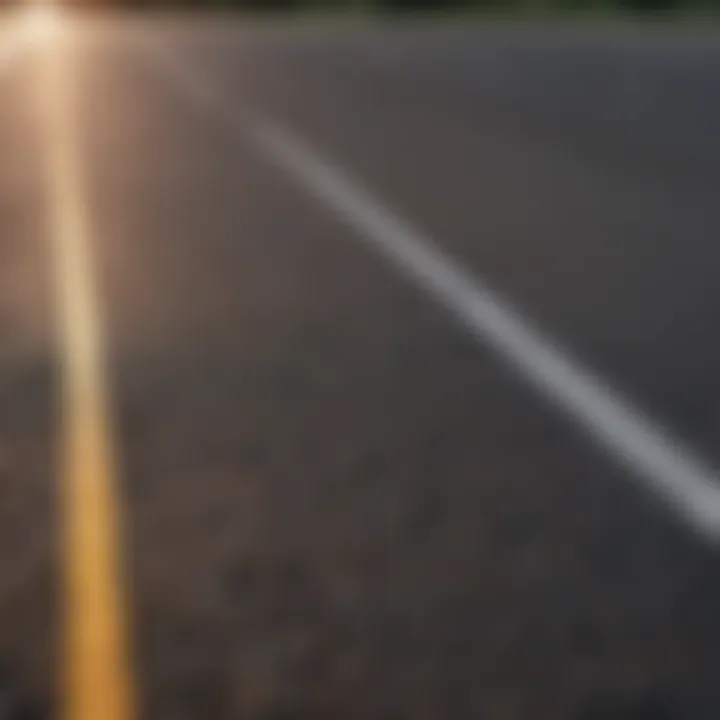 Close-up of track surface highlighting technological advancements