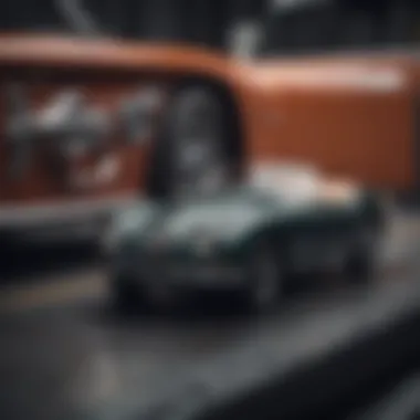 A vintage Jaguar featuring a manual transmission, showcasing its classic interior and gear shifter.
