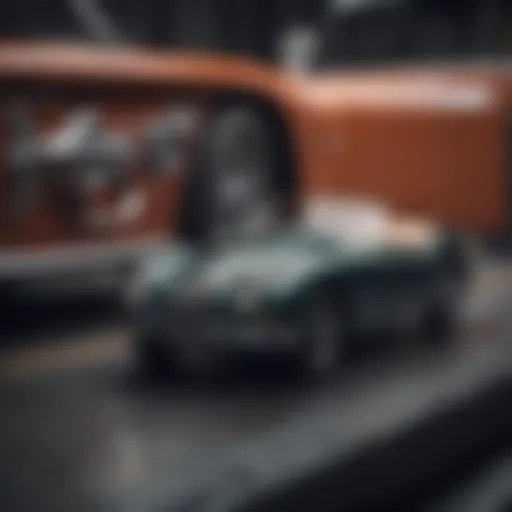 A vintage Jaguar featuring a manual transmission, showcasing its classic interior and gear shifter.