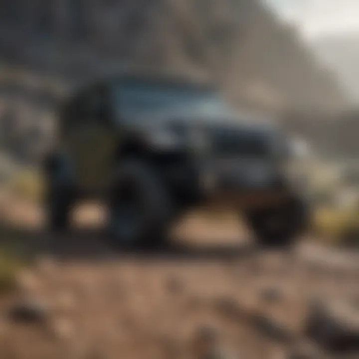 Jeep Wrangler showcasing its rugged design