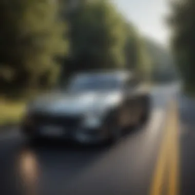 Dynamic shot of the Mercedes Millenia in action on a winding road