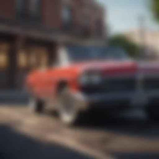 Vintage Pontiac car showcasing its classic design