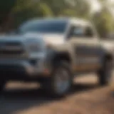 Sleek exterior of the Toyota big pickup truck showcasing modern design features